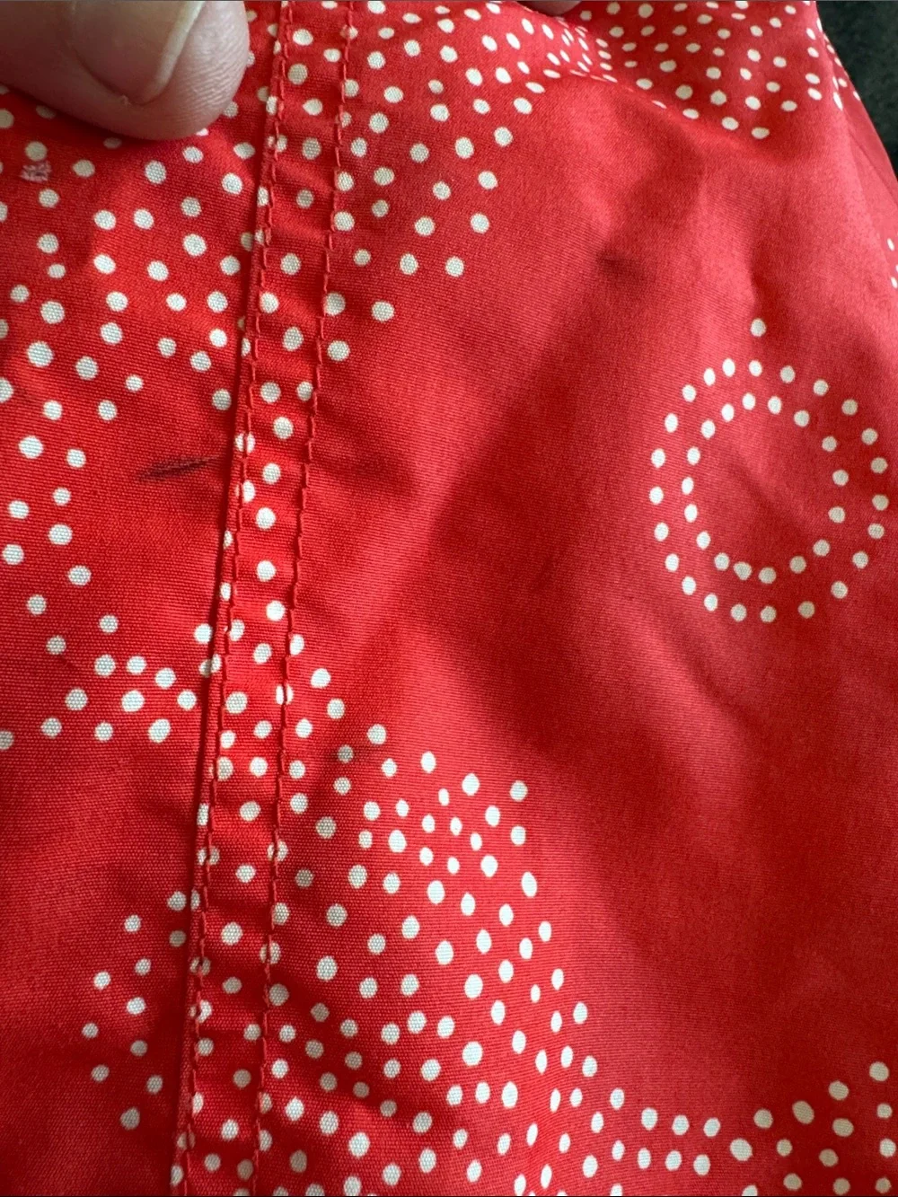 Mini Boden Sherpa-lined Anorak Puffer Jacket with Hood and Dot Floral Design